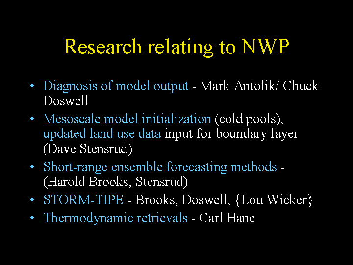 NWP research