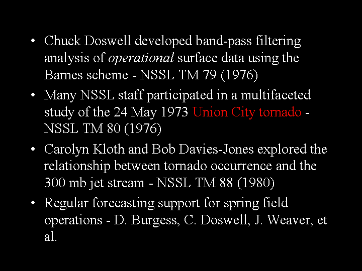 Forecast-connected research was significant from 1964-1982