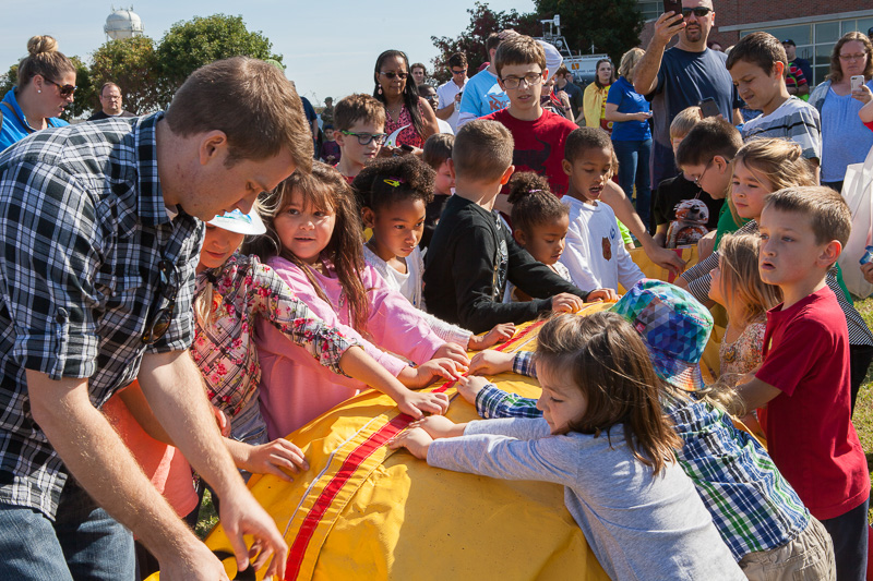 Balloon launch at the National Weather Festival