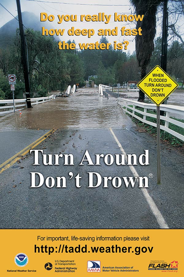 Turn around, don't drown