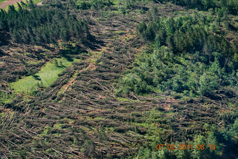 Resulta ng larawan para sa derecho or downburst damage effect