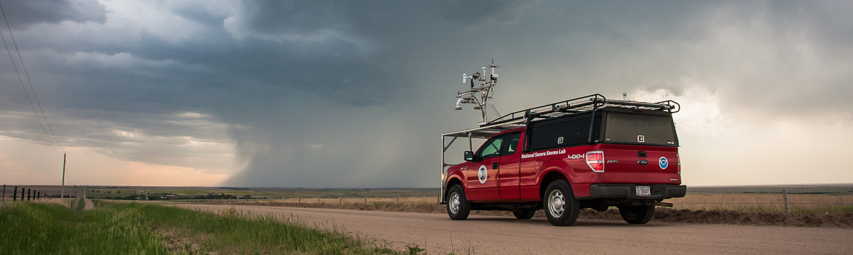 NSSL mobile mesonet vehicle in the field