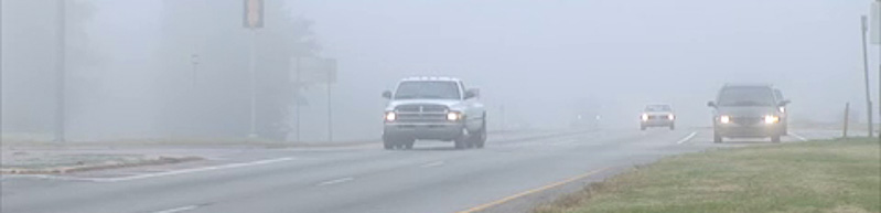 cars in fog