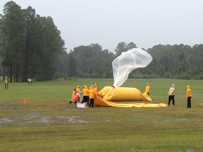 weather balloon launch