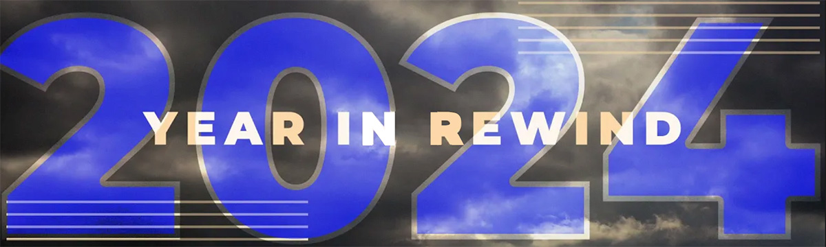 Text: 2024 Year in Rewind