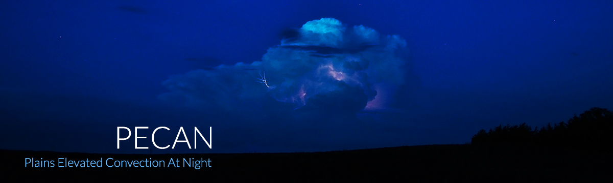 PECAN: Plains Elevated Convection at Night, photo of nighttime thunderstorm