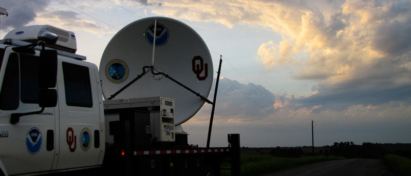 NOXP in the field at sunset